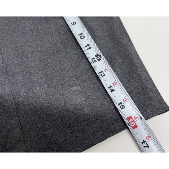 Theory + Zeen Size Small  Slim V neck Top  Heather Gray  zip back - Picture 13 of 15